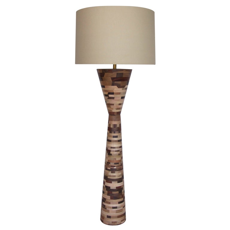 Reclaimed Wood Floor Lamp at 1stDibs