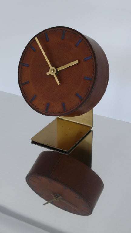 Carl Aubock Leather Clock 4