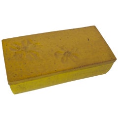 Yellow Ceramic Italian Box
