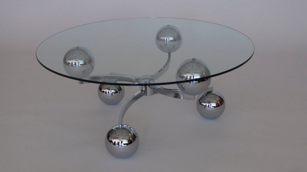 French Chrome Sputnik Coffee Table 4