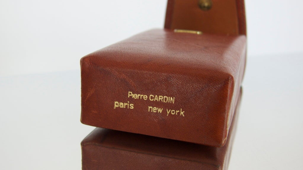 French Pierre Cardin Leather Cigarette Case