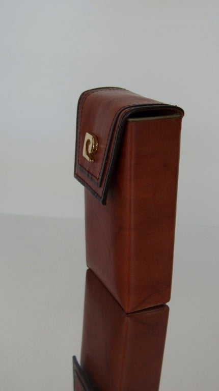 Pierre Cardin Leather Cigarette Case In Good Condition In Beverly Hills, CA