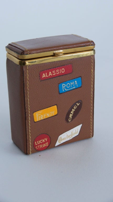 Vintage Italian Leather Cigarette Case
