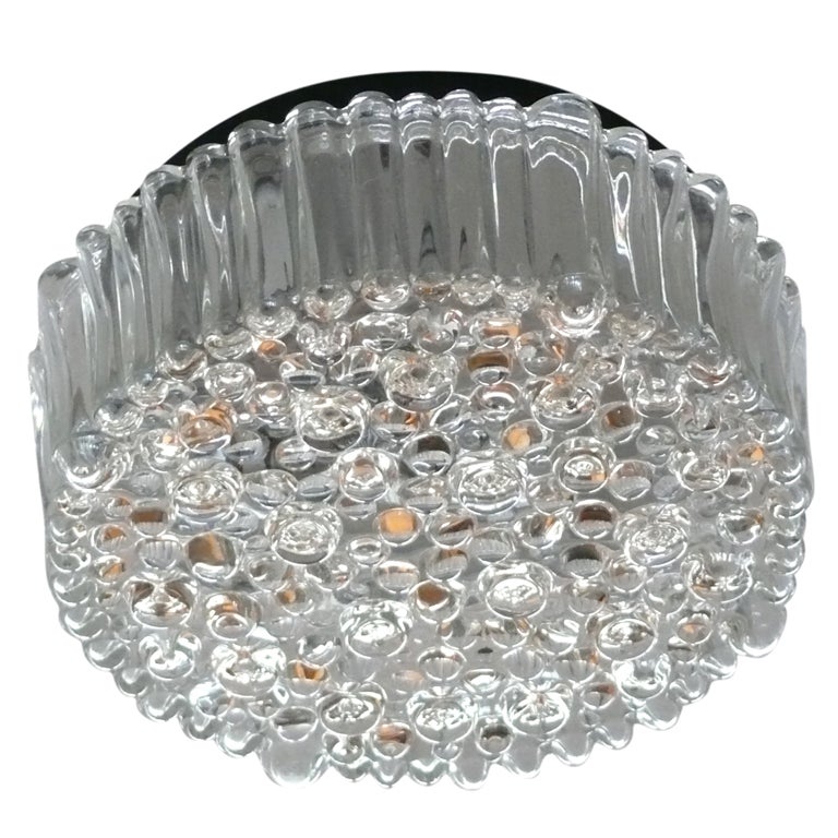 Petite Italian Bubble Glass Flush Mount