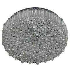Italian Bubble Glass Flush Mount