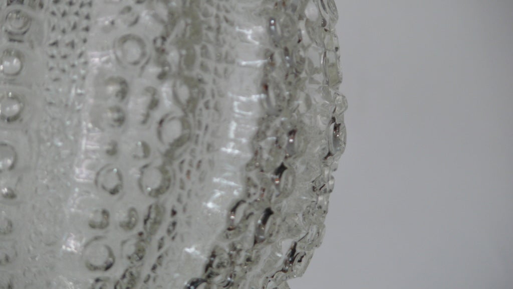 Glass Italian Textured Globe Pendant