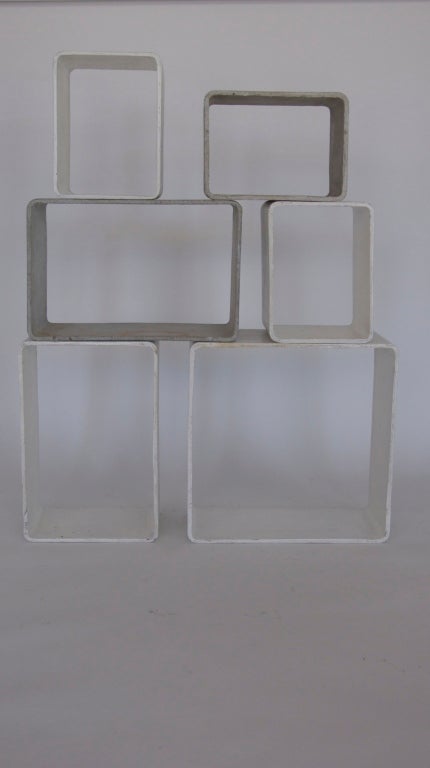 Rare Willy Guhl Modular Cube Shelving 3