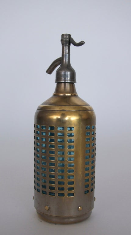 French Metal and Glass Soda Siphon 6