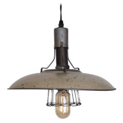 French Industrial Cage Light