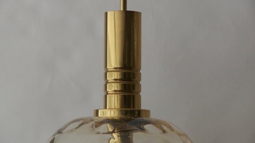20th Century Austrian Amber Globe Pendants
