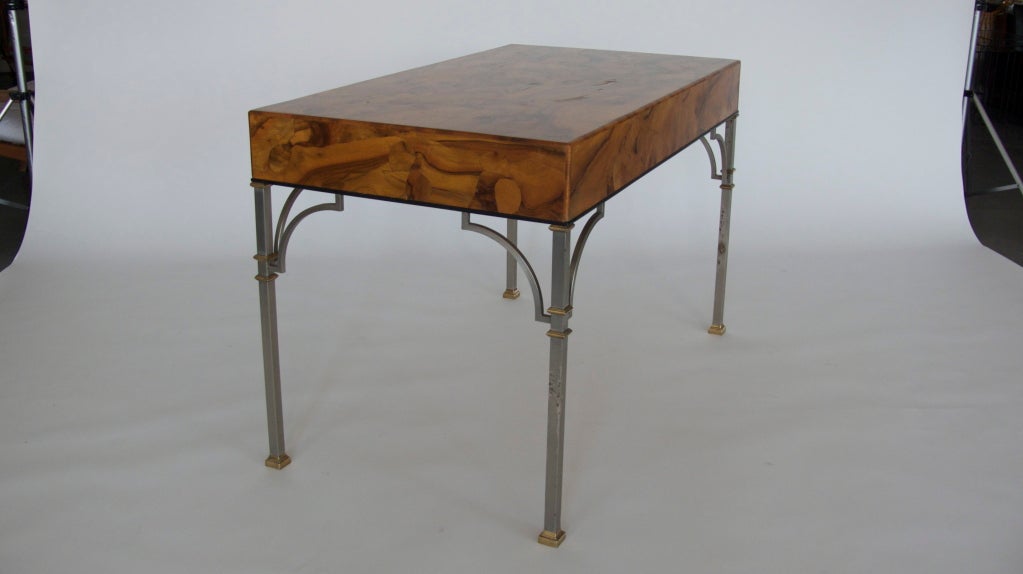 Olivewood Burl Writing Desk 2