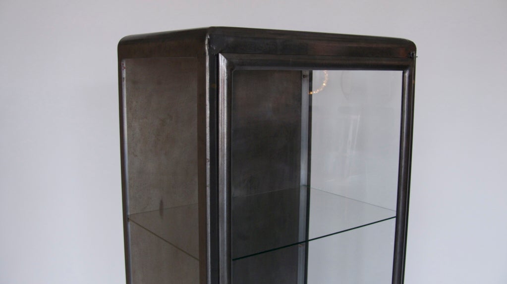 Mid-20th Century French Iron and Glass Vitrine