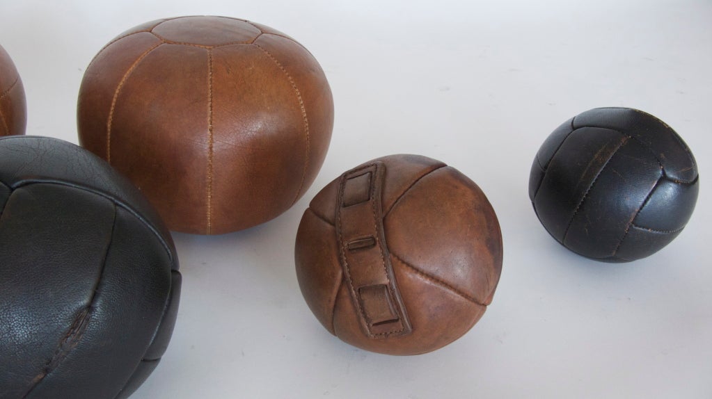 French Leather Medicine Balls 2