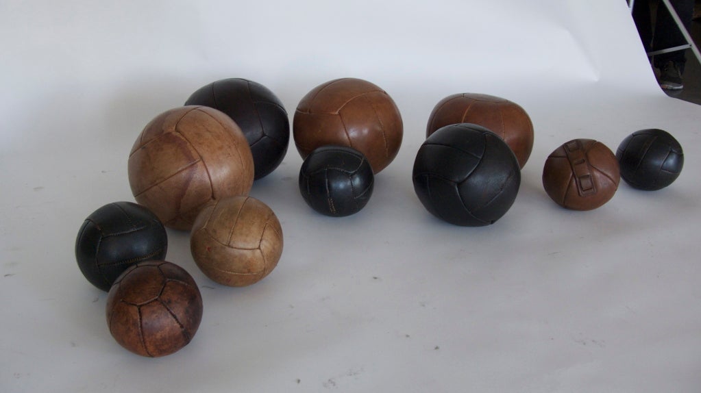 French Leather Medicine Balls 3