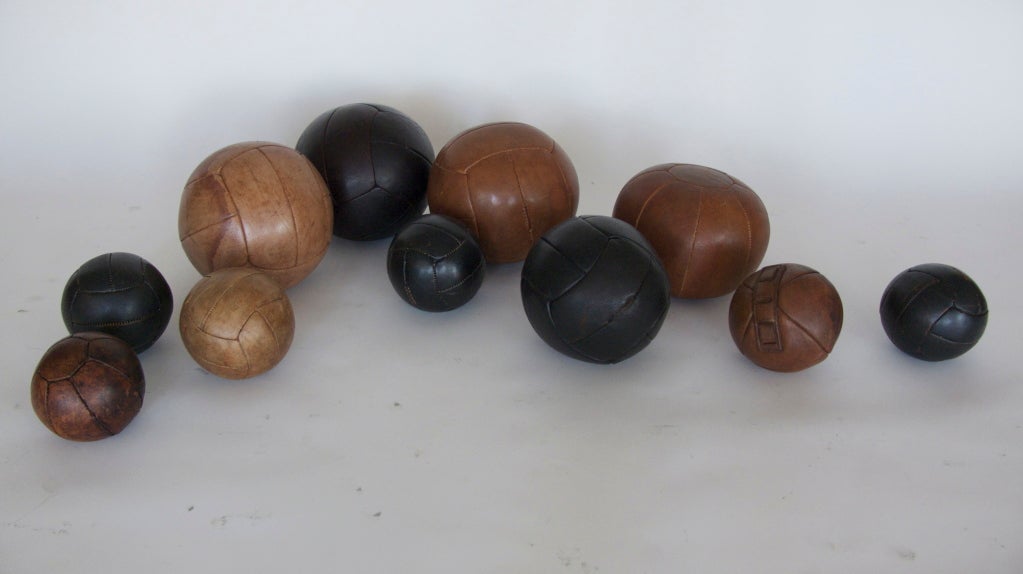 French Leather Medicine Balls 4