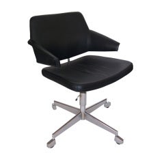 Black Leather Desk Chair by Duba