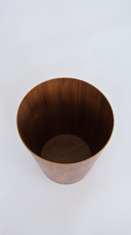 Walnut Waste Basket by IDG 1