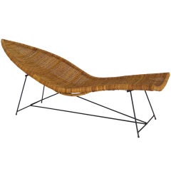 Vintage Wicker "Fish" Lounge by Tropi-Cal