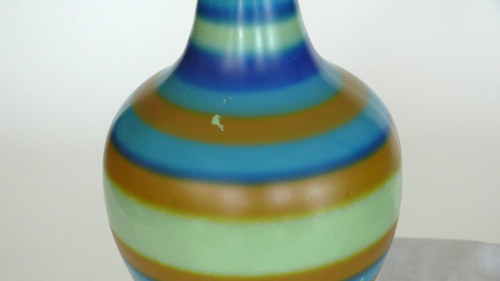 Striped Ceramic Lamp 1