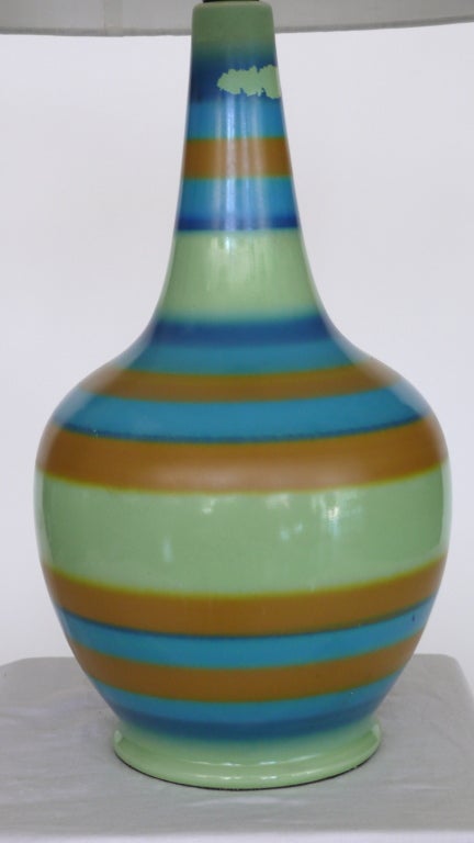 Striped Ceramic Lamp 3