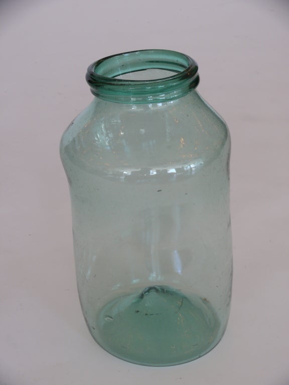 Large French Blown Glass Jug