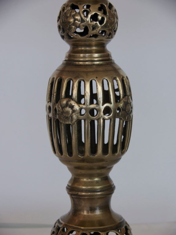 20th Century Moroccan Style Brass Lamps