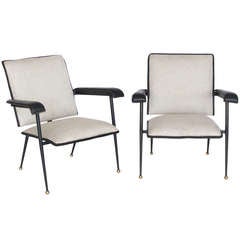 Jacques Adnet Lounge Chairs