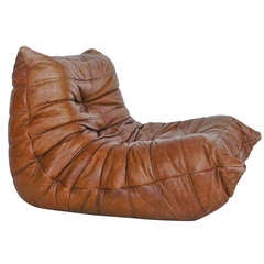 Togo Leather Chair by Michel Ducaroy for Ligne Roset