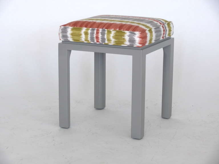 American Set of 3 Square Stools by Harvey Probber