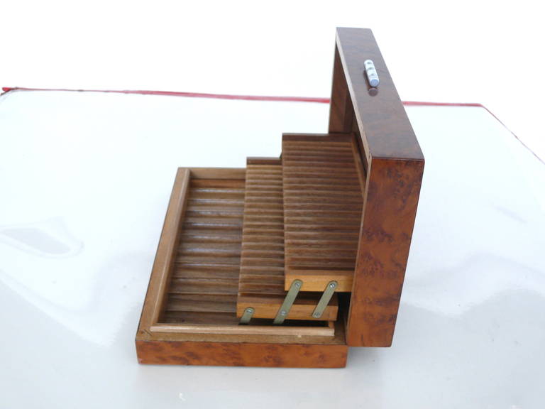 Burlwood Cigarette or Cigar Box 1