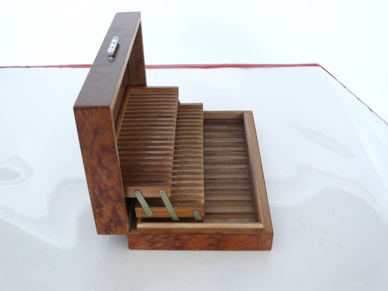 Burlwood Cigarette or Cigar Box 2