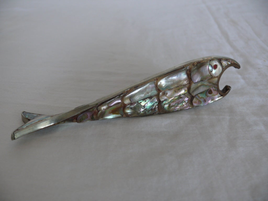American Mother of Pearl Fish Bottle Openers