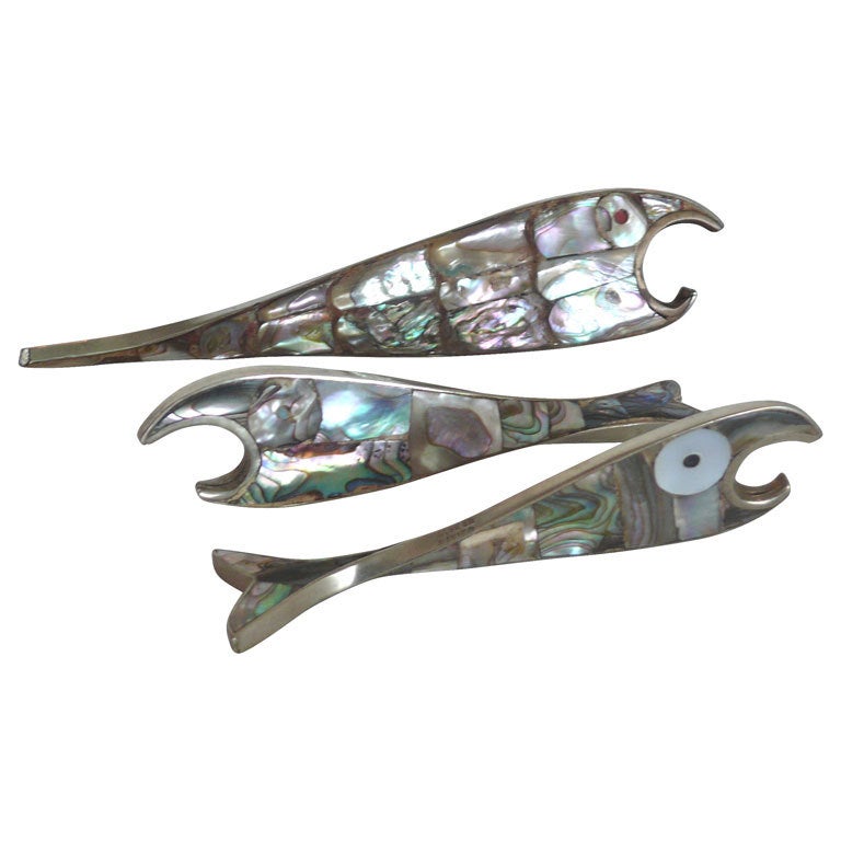 Mother of Pearl Fish Bottle Openers
