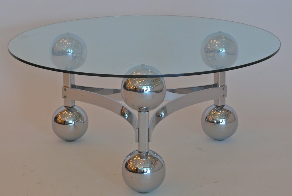 French Chrome Sputnik Table 6