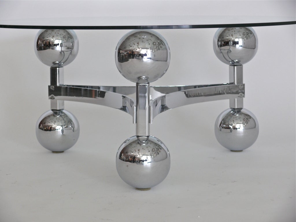 French Chrome Sputnik Table 1