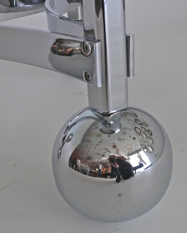 French Chrome Sputnik Table 4