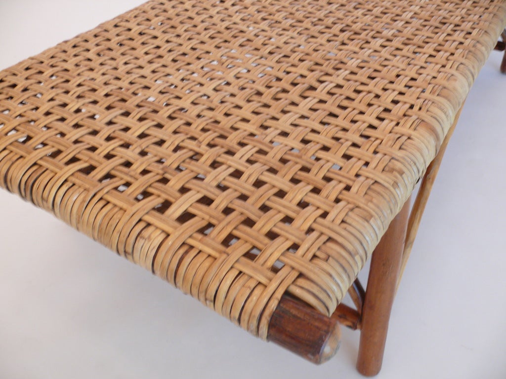 Woven Hickory Bench 1