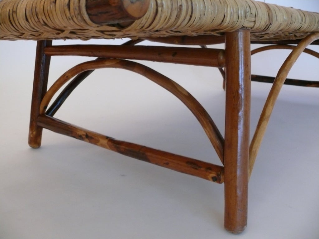 Woven Hickory Bench 3