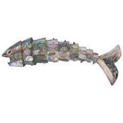 Mother of Pearl Articulating Fish Bottle Opener