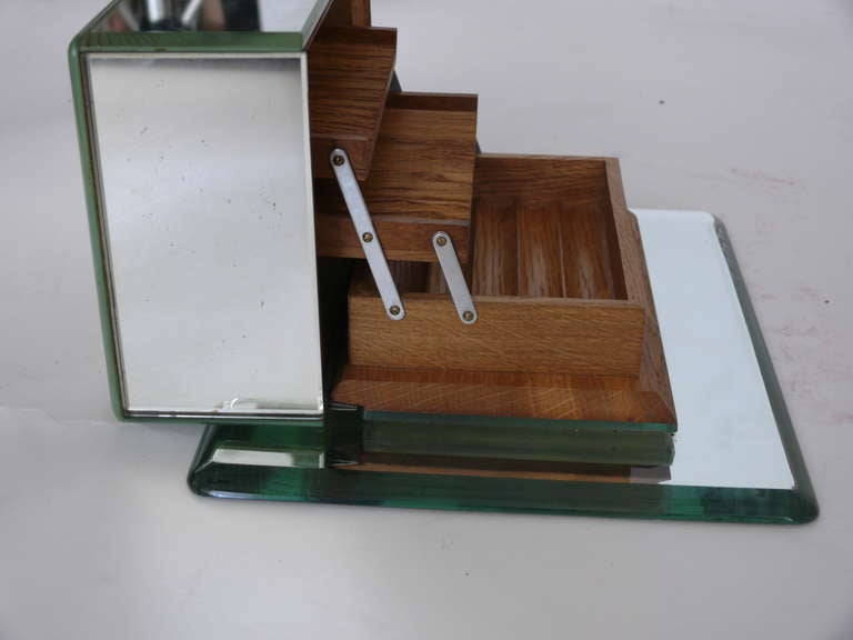 French Art Deco Mirrored Cigarette Box 1