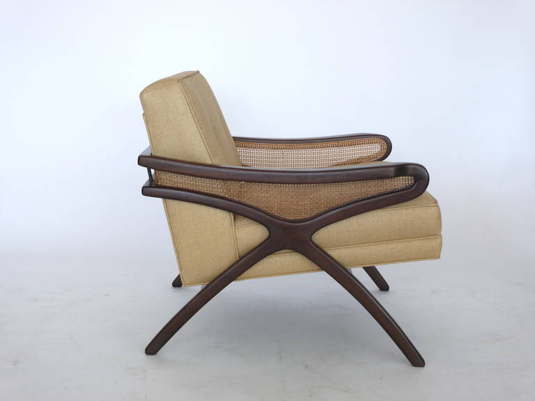 Contemporary Doheny Caned Chair by Orange Los Angeles 