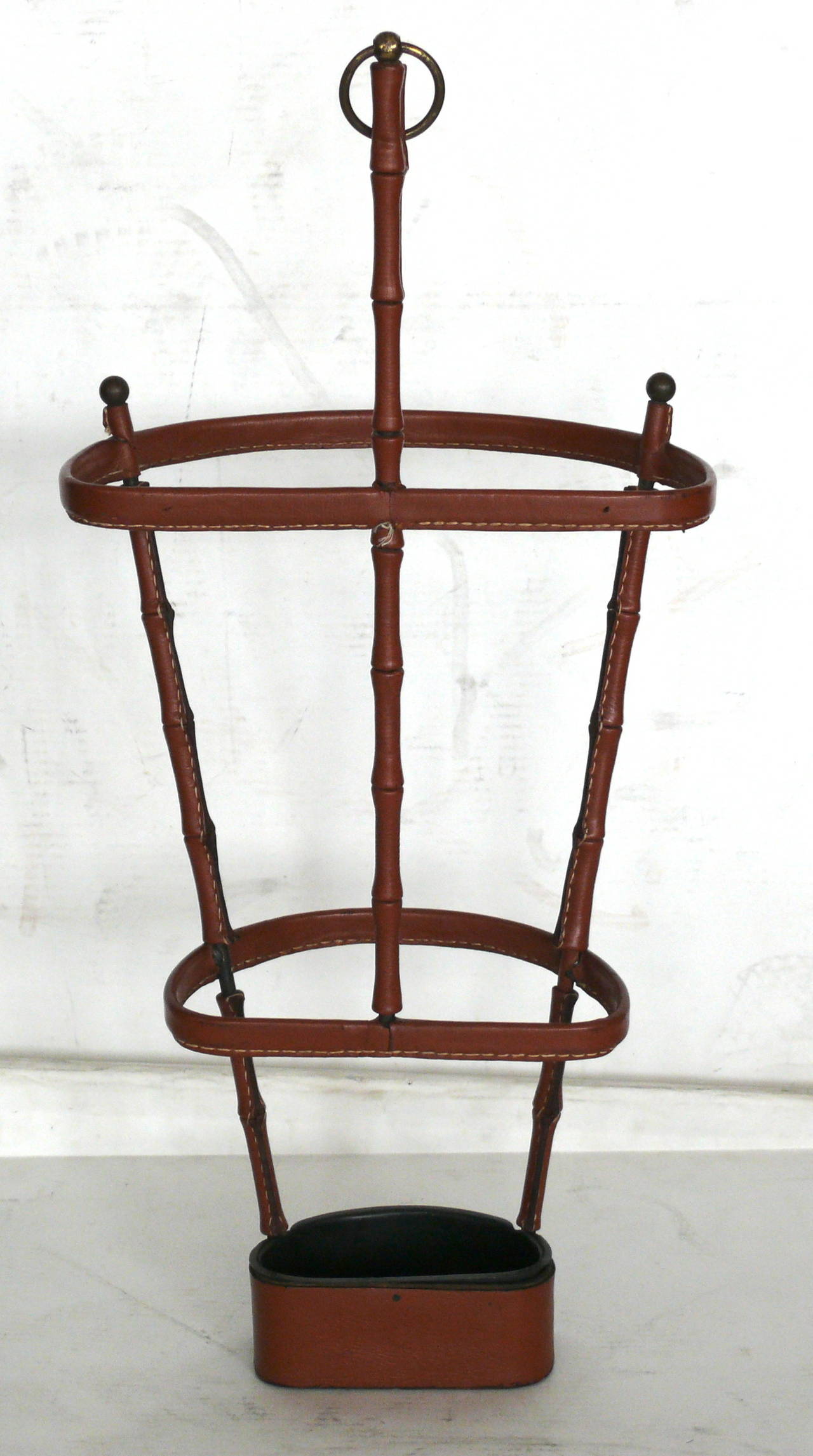 Mid-20th Century Jacques Adnet Umbrella Stand