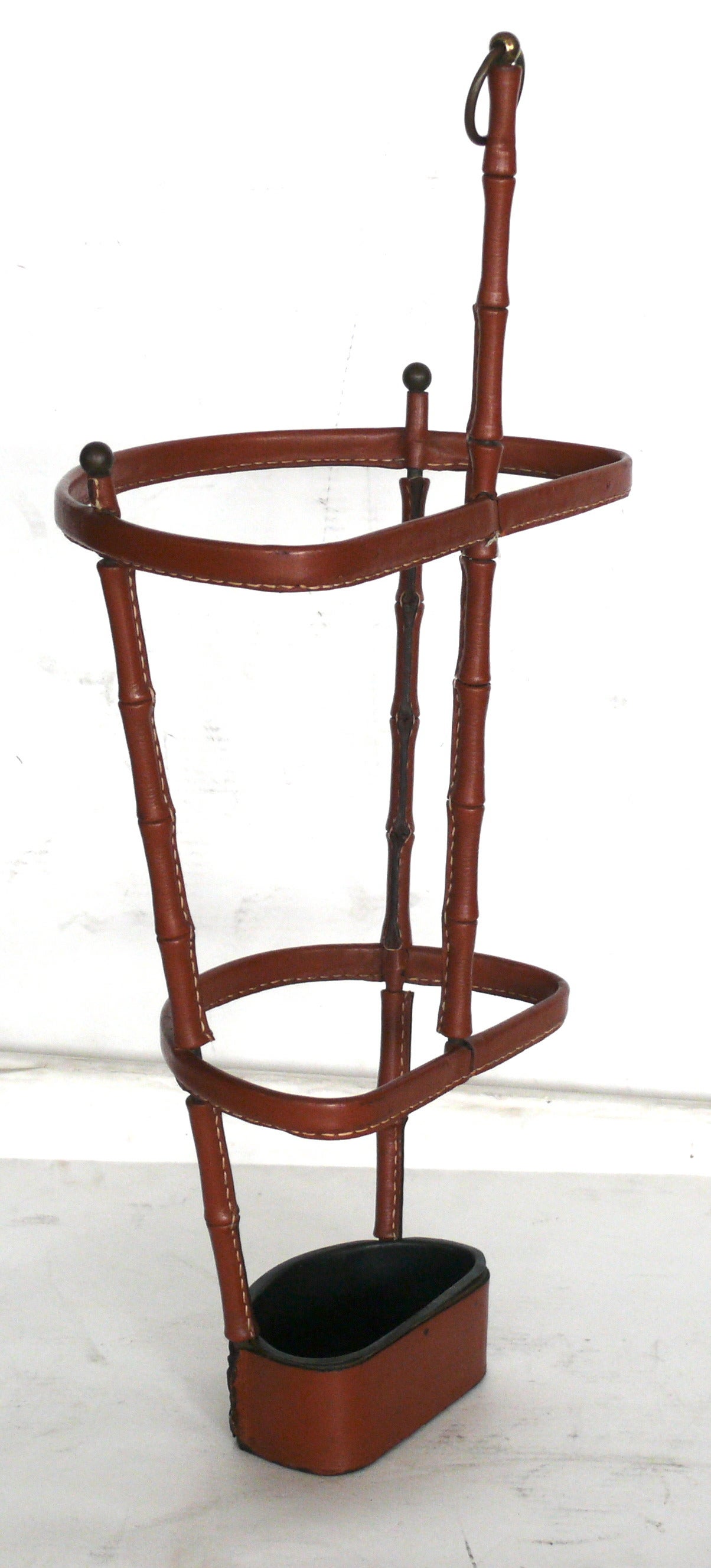 Jacques Adnet Umbrella Stand In Excellent Condition In Beverly Hills, CA
