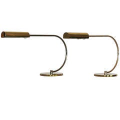 Brass Table Lamps by Koch and Lowy