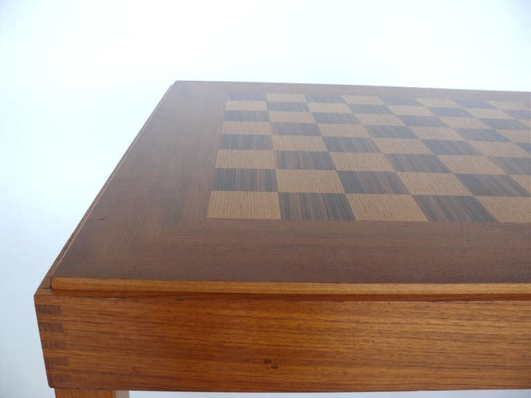 20th Century Large Danish Backgammon and Chess Table by Skovby Moebler
