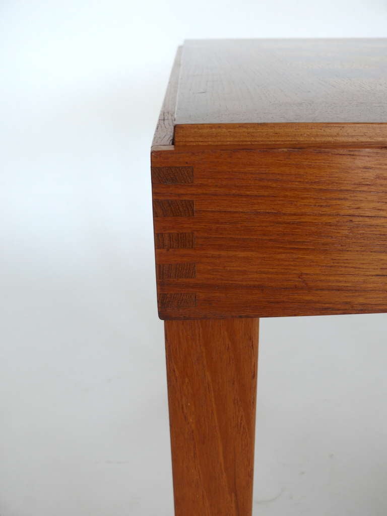 Walnut Large Danish Backgammon and Chess Table by Skovby Moebler