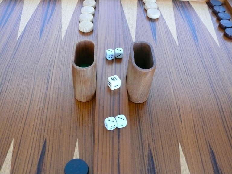 Large Danish Backgammon and Chess Table by Skovby Moebler 3