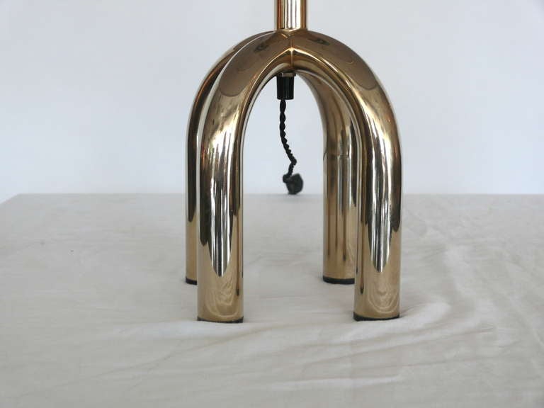 Petite Italian Brass Table Lamps In Excellent Condition In Beverly Hills, CA