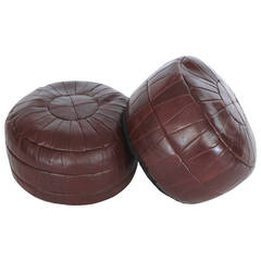 DeSede Leather Ottomans