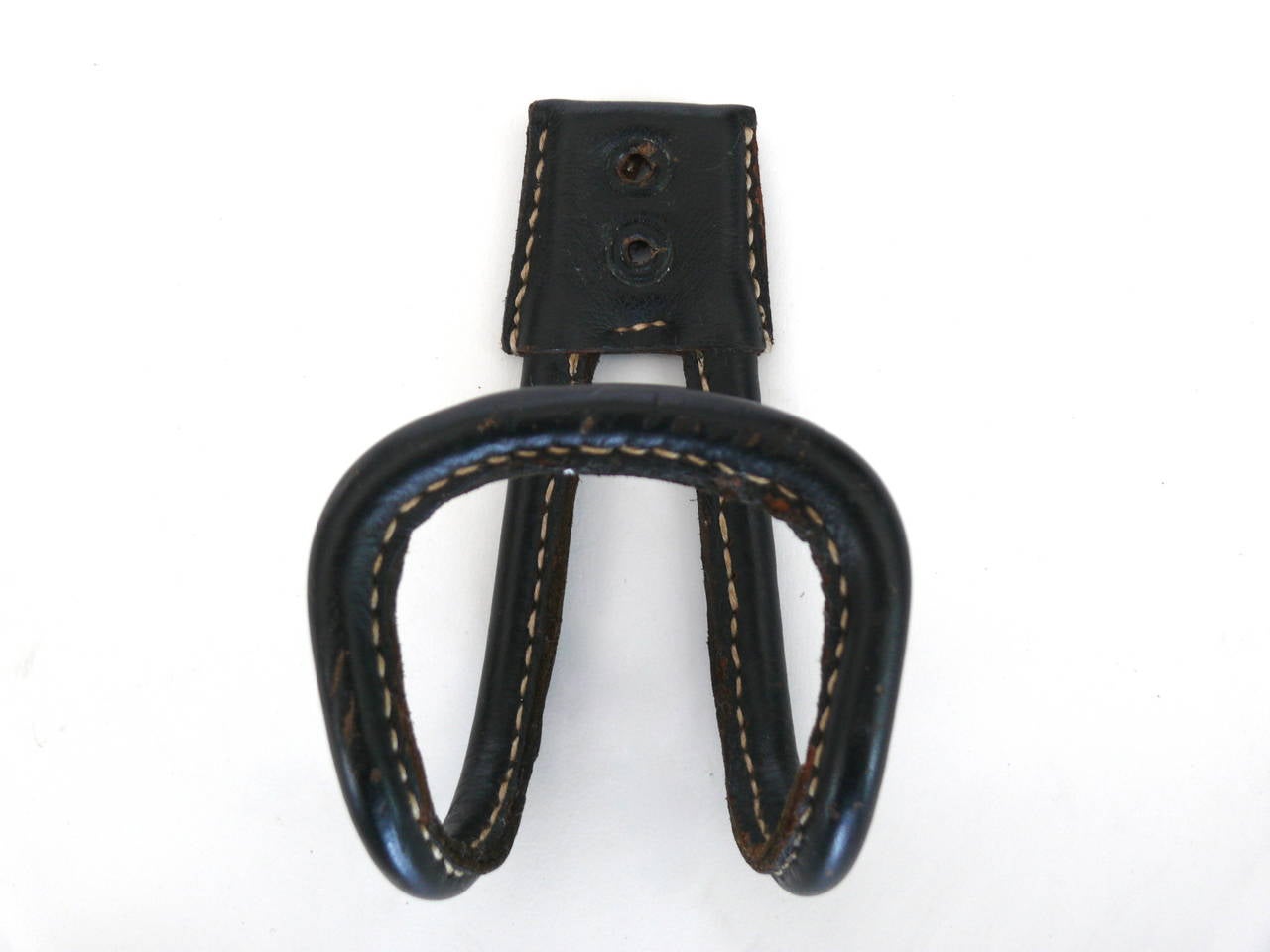 Jacques Adnet Leather Hooks In Excellent Condition In Beverly Hills, CA
